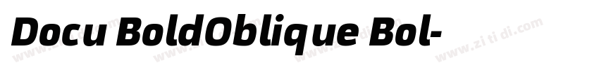 Docu BoldOblique Bol字体转换 Docu BoldOblique Bol字体转换